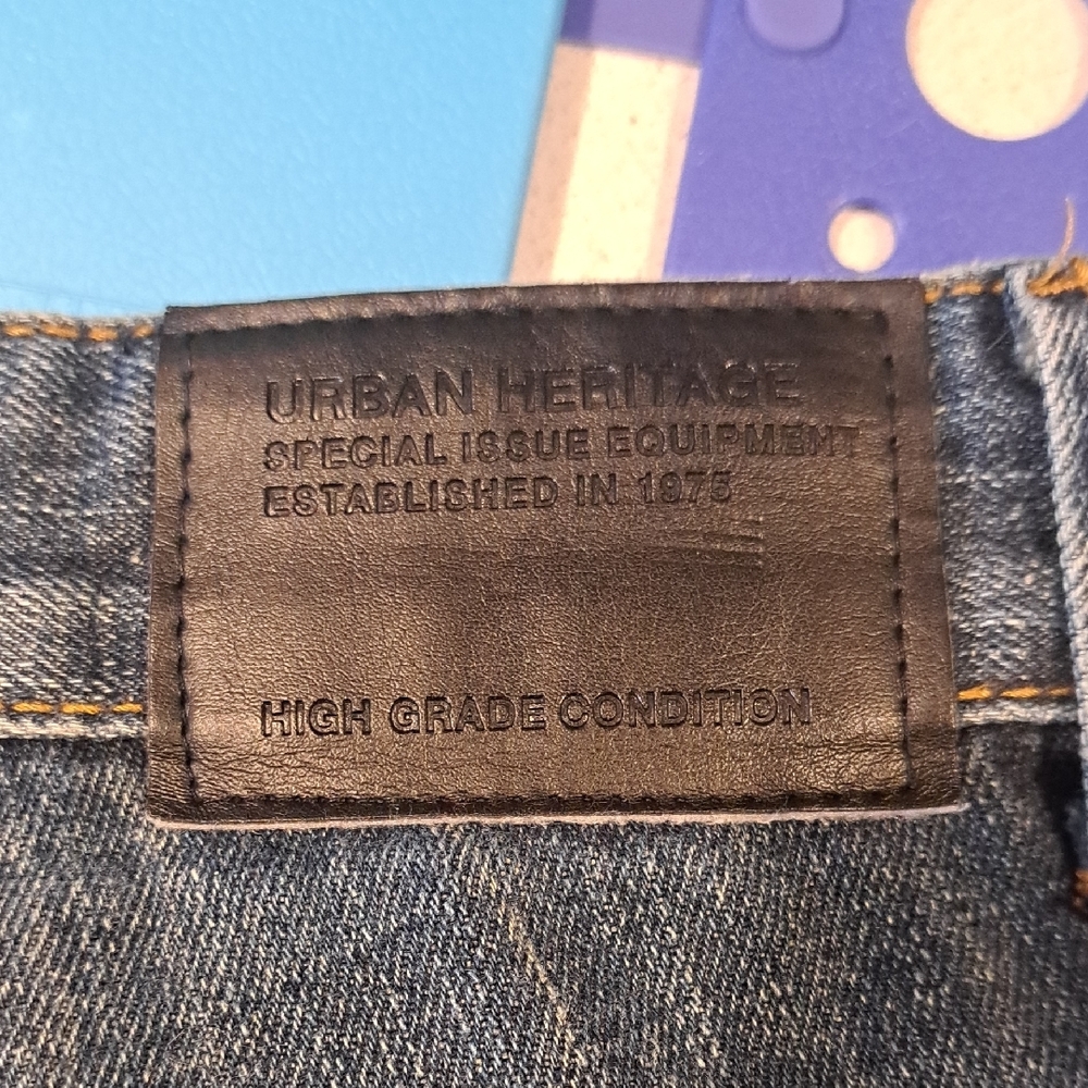 096 - Urban Heritage Indigo Skinny Jeans - Picture 4 of 4